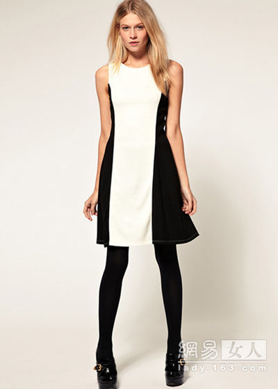 立体几何拼接连衣裙 大玩趣味造型