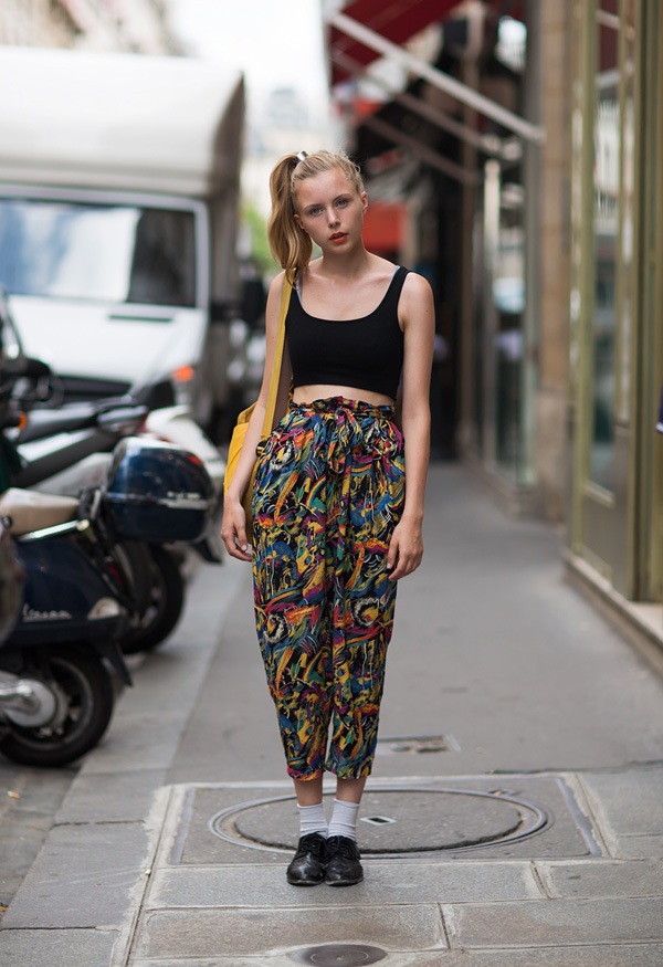 欧美街拍 潮女短袖清凉上阵