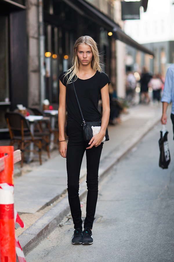 欧美街拍 潮女短袖清凉上阵