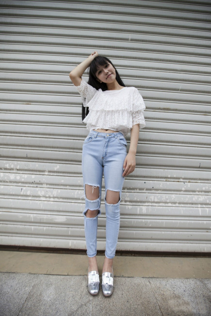 杭州潮女街拍 简约的夏季格调