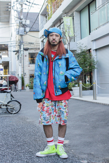 日本街拍 街头流行古怪风格