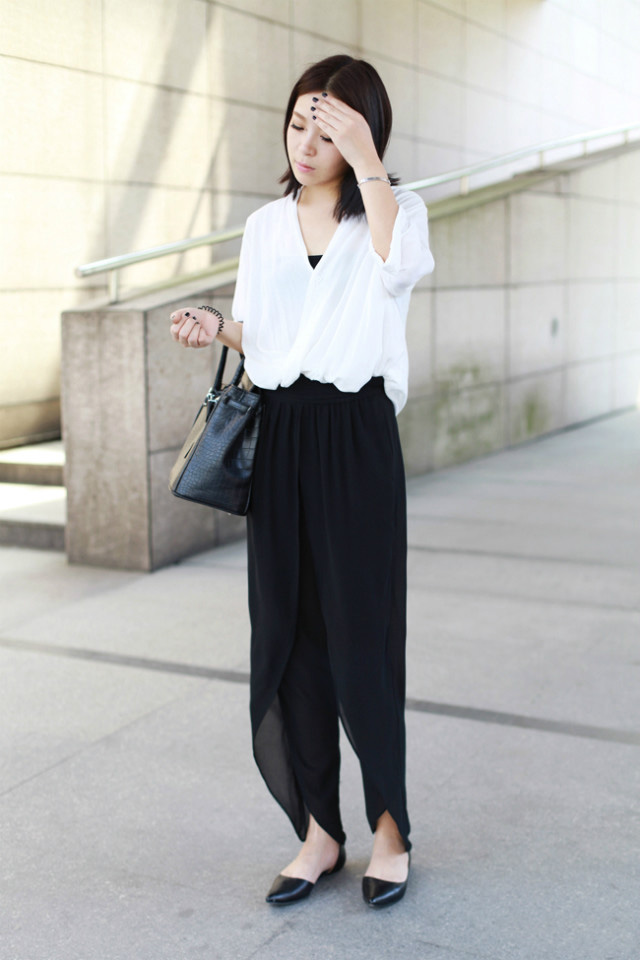 杭州潮女街拍 简约的夏季格调