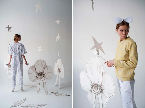 森林里的拇指姑娘。Lesia Paramonova 2013 Collection