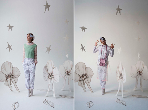 森林里的拇指姑娘。Lesia Paramonova 2013 Collection