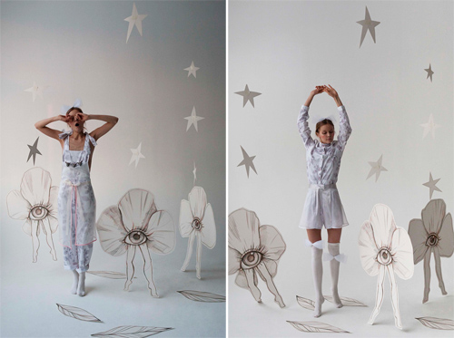 森林里的拇指姑娘。Lesia Paramonova 2013 Collection