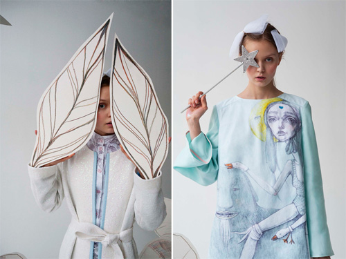 森林里的拇指姑娘。Lesia Paramonova 2013 Collection