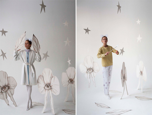 森林里的拇指姑娘。Lesia Paramonova 2013 Collection