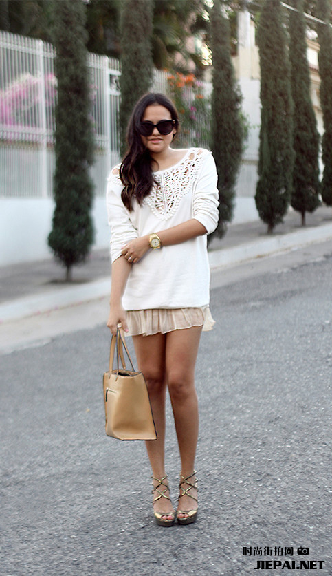 欧美潮人2013初夏街拍 短簿风格清新大方