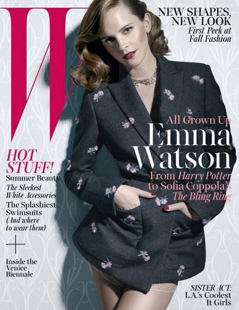 Emma Watson 熟女造型登《W》杂志封面