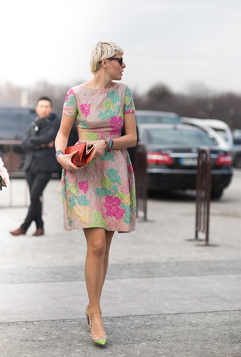 街拍欧美潮女连衣裙风格美搭