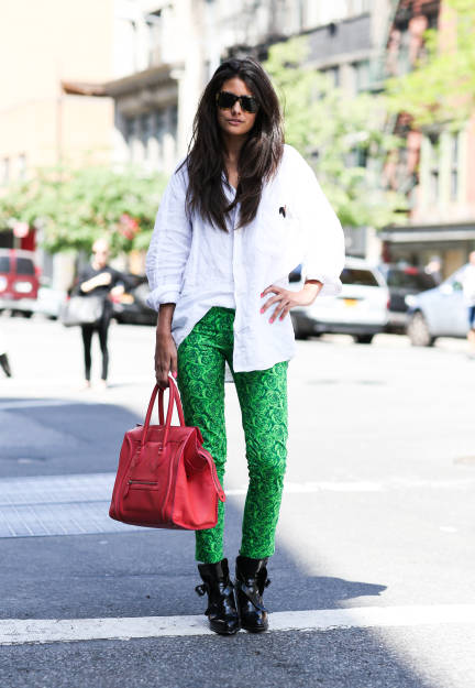 纽约街拍 潮女们的时尚美搭秀