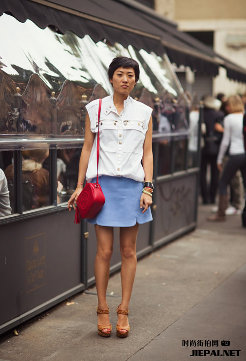 欧美潮人街拍 初夏衣服各有特色