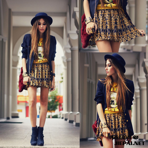 欧美街拍 潮女街拍个个仙女范儿