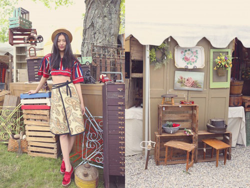 可爱有趣的古着少女。探访美国古玩集中地