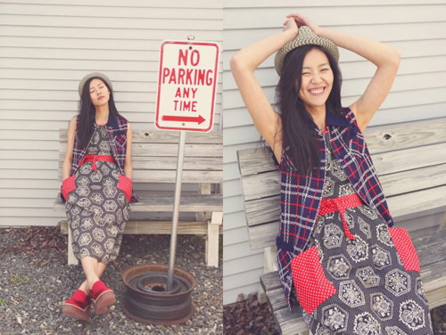 可爱有趣的古着少女。探访美国古玩集中地