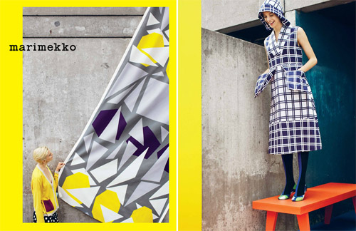 迷人耀眼的色彩拼图。Marimekko 2013 Catalogue