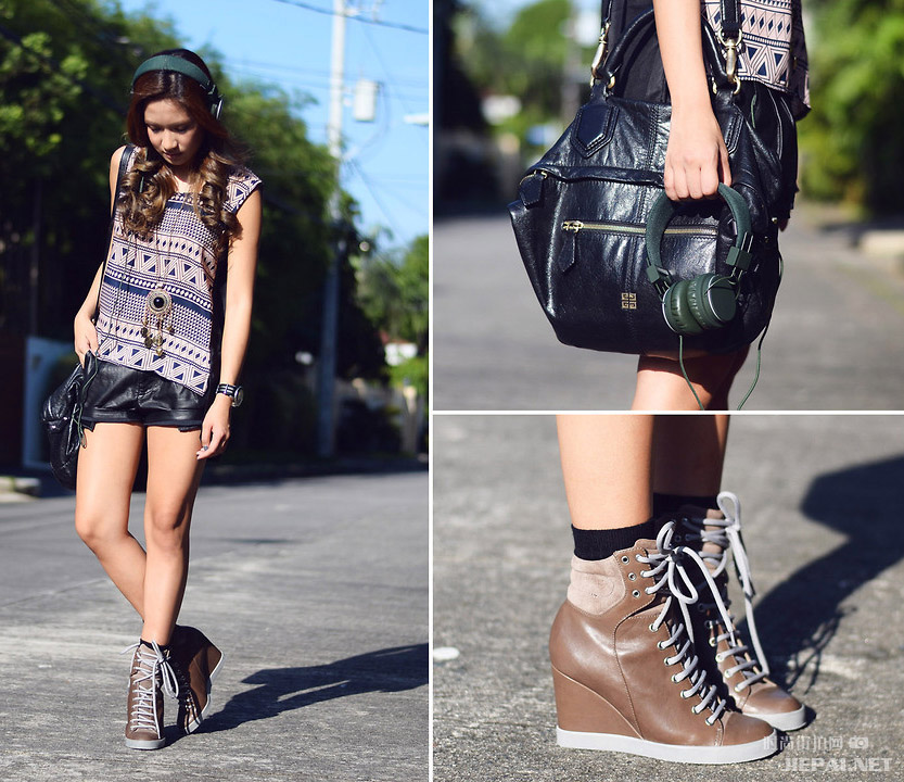 欧美潮女街拍 大包包最为抢眼