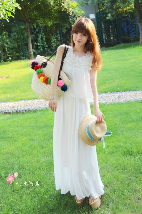 长沙潮女街拍 夏季时尚大爱长裙短裤