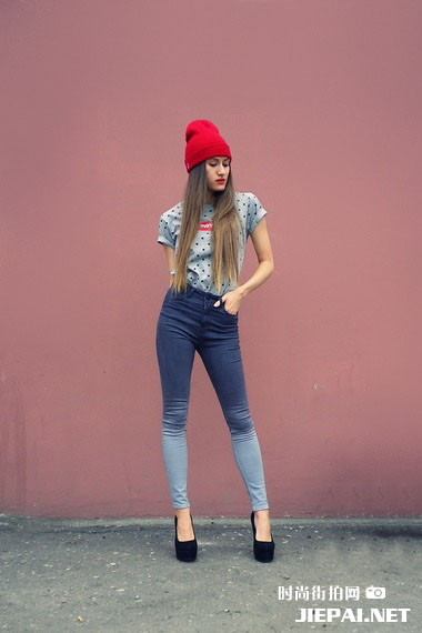 俄罗斯潮女时尚街拍 惊艳绝伦