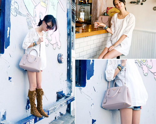 迷人可爱的轻熟女。Sunyoung Jang搭配志欣赏