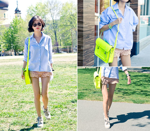 迷人可爱的轻熟女。Sunyoung Jang搭配志欣赏