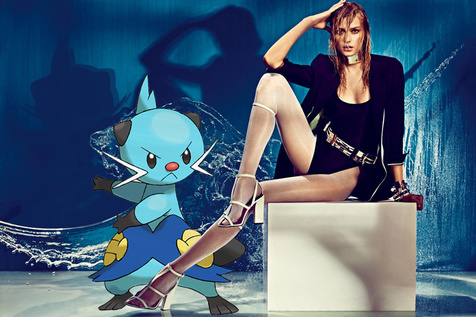 当时尚品牌广告海报遇上“Pokémon”