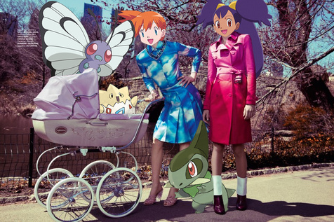 当时尚品牌广告海报遇上“Pokémon”