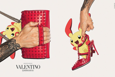当时尚品牌广告海报遇上“Pokémon”