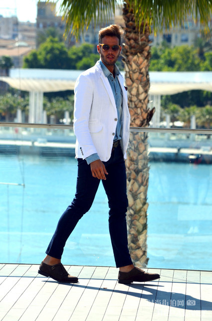 西班牙潮人街拍 时尚修身的夏季混搭