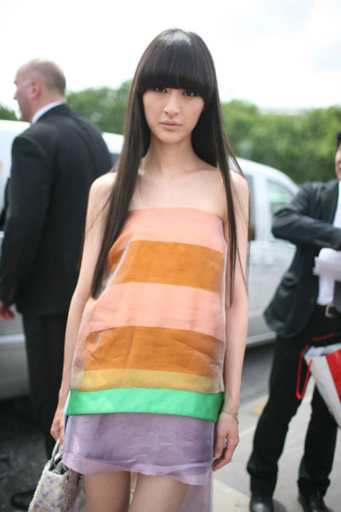 街拍2013高级定制时装周场外潮人秀