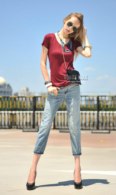 欧美潮女街拍 个个都有范儿