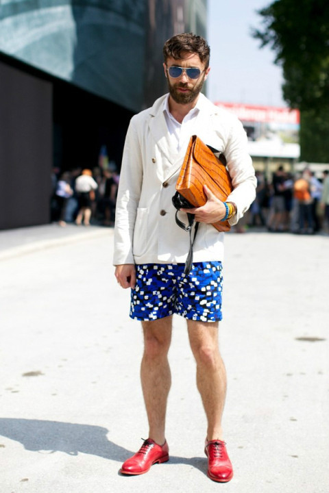 看2013时装周上型男蓝色风暴