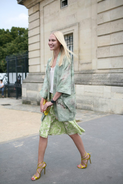 街拍2013高级定制时装周场外潮人秀