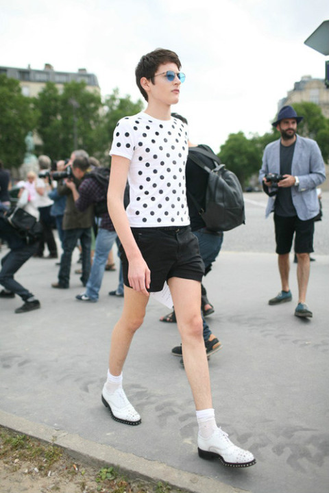 街拍2013高级定制时装周场外潮人秀