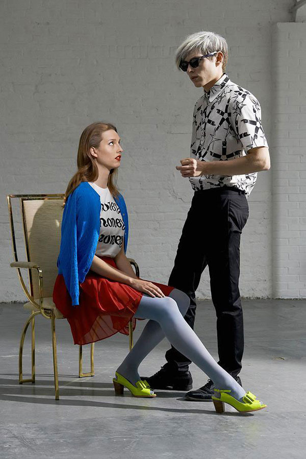 Andy Warhol与Paulette Goddard: Peter Jensen 2014 春夏系列