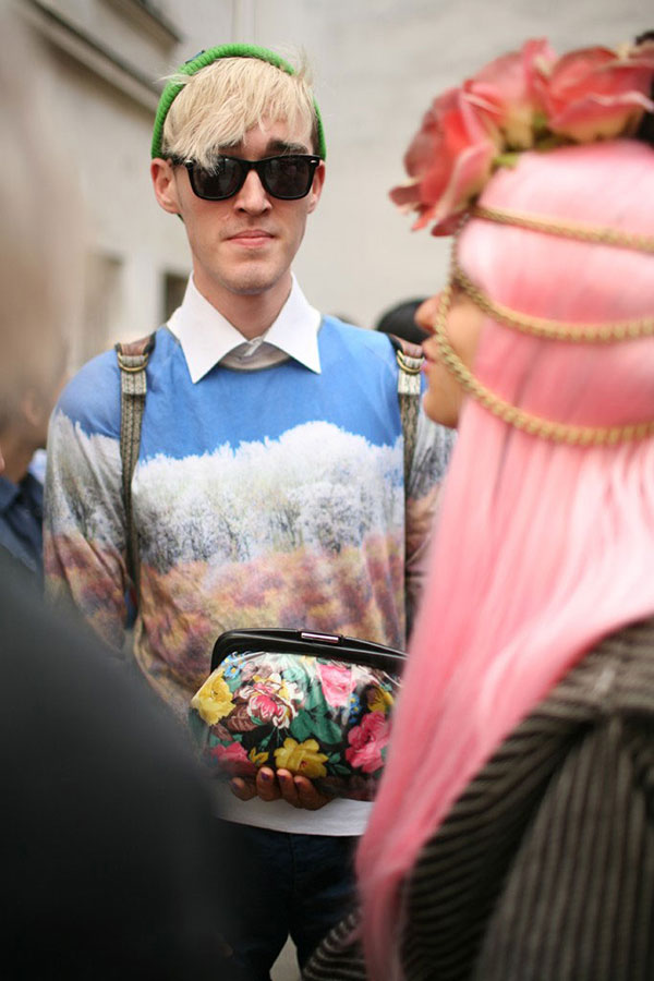 2014春夏巴黎时装周潮人场外街拍合辑