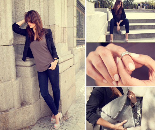 简洁舒适的日常时尚。Nagore Aramburu搭配志