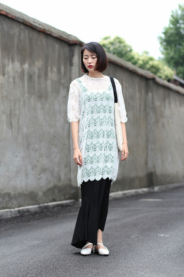 杭州潮女街拍 时尚美丽点燃青春