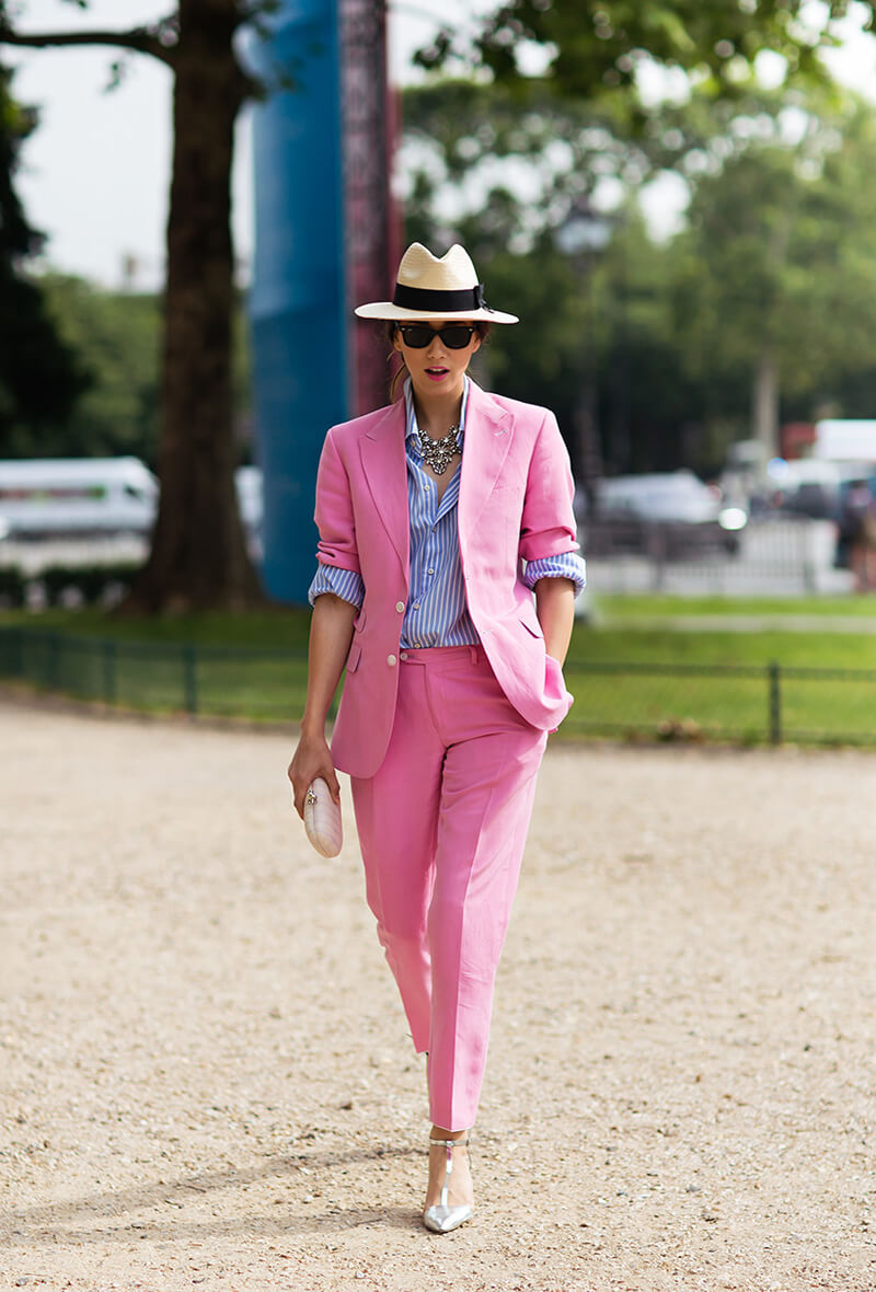 欧美街拍 看潮男潮女街头帽子风格搭配