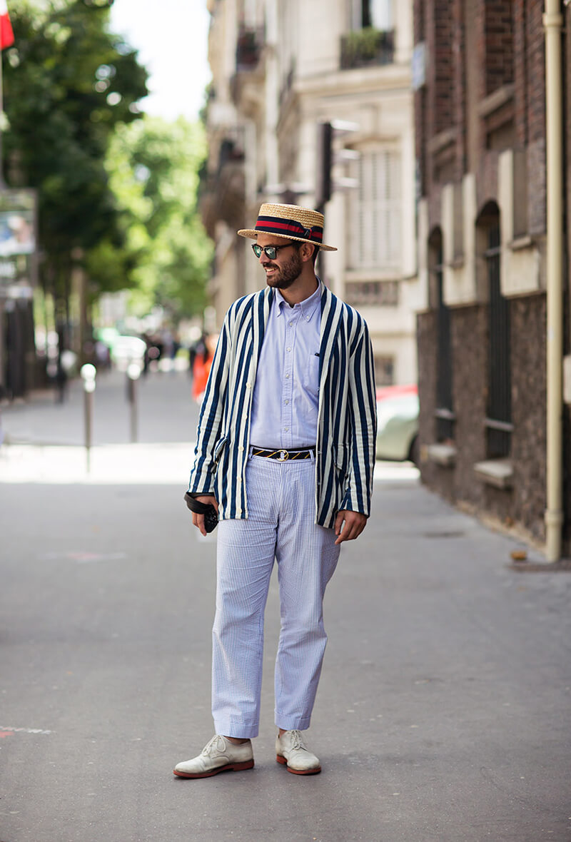 欧美街拍 看潮男潮女街头帽子风格搭配