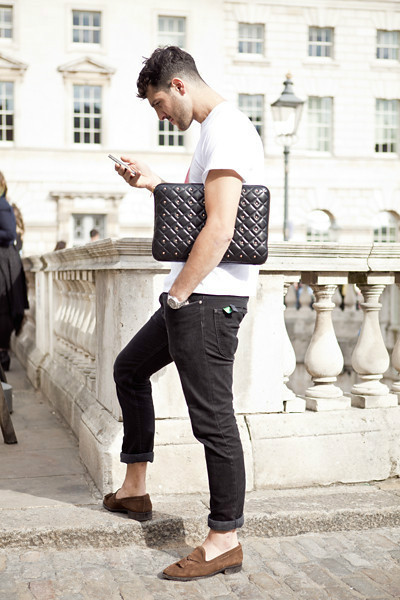 欧美型男街拍 职业装也能搭出潮范儿