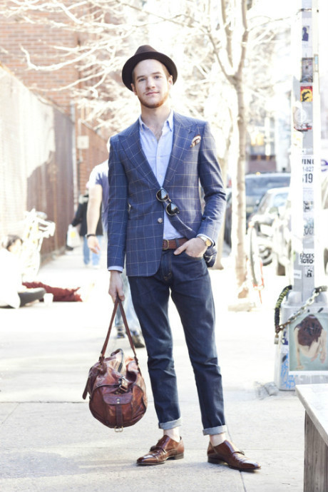 欧美型男街拍 职业装也能搭出潮范儿