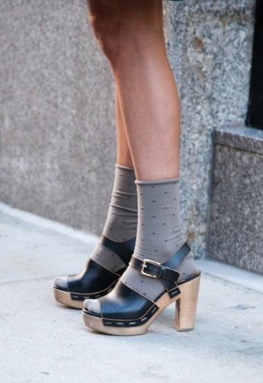 街拍欧美潮人袜子单品潮搭