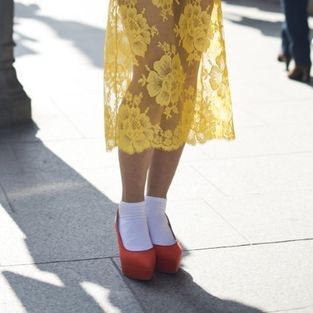 街拍欧美潮人袜子单品潮搭