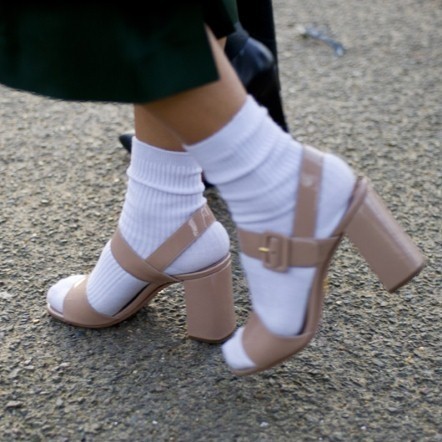 街拍欧美潮人袜子单品潮搭