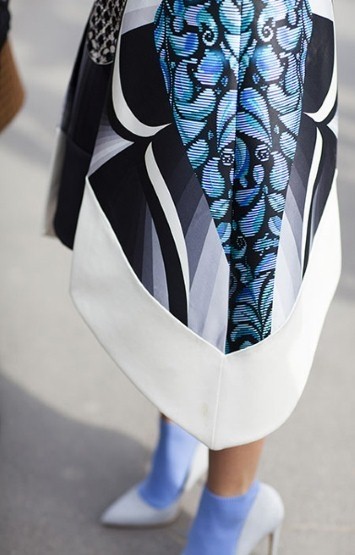 街拍欧美潮人袜子单品潮搭