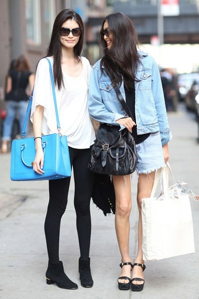 刘雯领衔 看超模示范牛仔衬衫帅气搭配