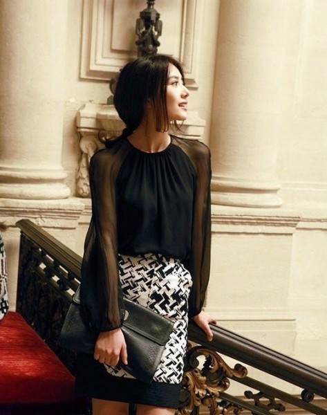 高圆圆夏季造型装 无处不在的优雅