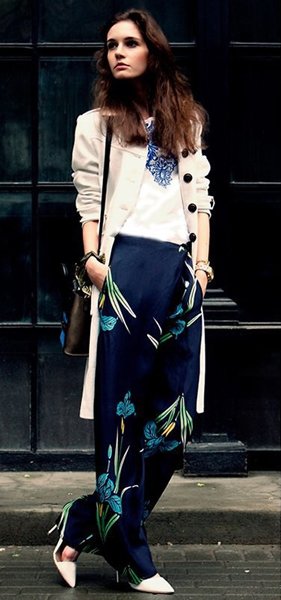 阔腿裤搭配法则 看潮人抢占2014流行先机