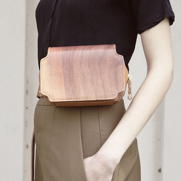 木纹的天然美，来自伦敦Satal 36的2013秋季皮包系列